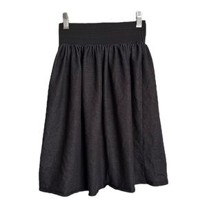 4/$25 Basic Colors Girls Black Knee Length Skirt with Elastic Waist Size 10/12